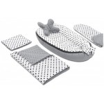 5 delni komplet Jukki Comfort Black dots Minky